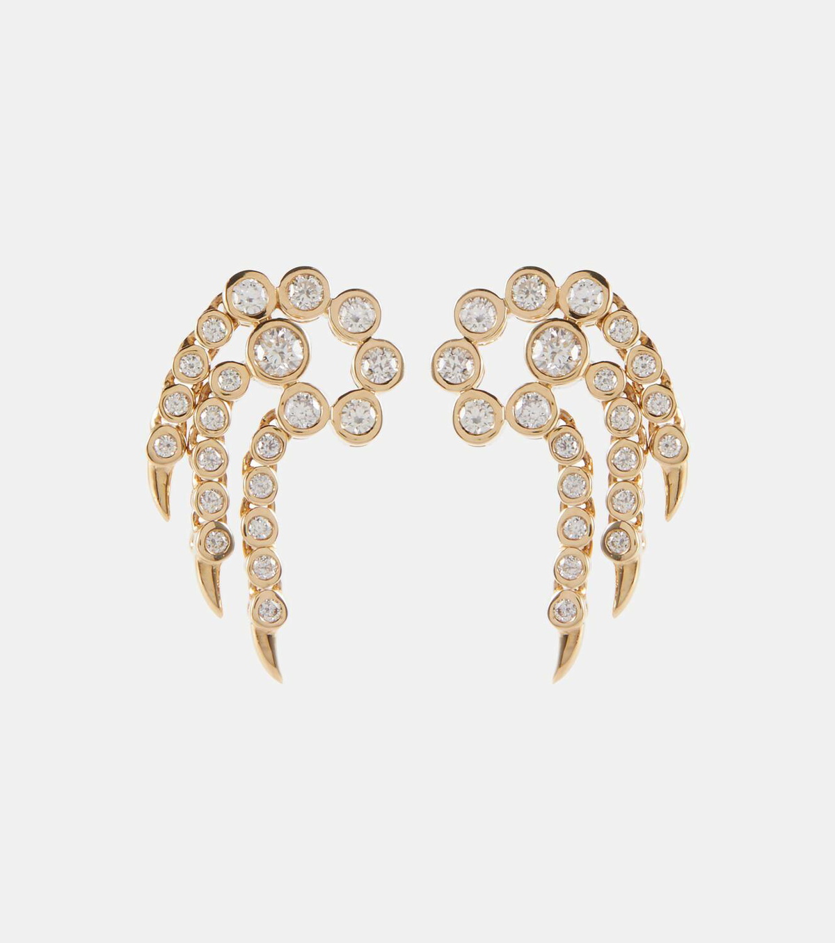 Ondyn Sparkler Small 14kt gold earrings with diamonds