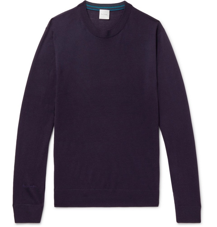 Photo: Paul Smith - Merino Wool Sweater - Men - Purple