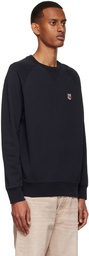 Maison Kitsuné Black Cotton Sweatshirt