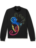 Fendi - Noel Fielding Embroidered Cotton-Jersey Sweatshirt - Black