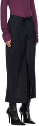 HODAKOVA Black Asymmetric Maxi Skirt