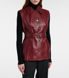 Sportmax Stenzone convertible leather jacket