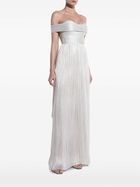 Maria Lucia Hohan Silver-ToneSerene Draped Gown