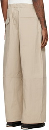 YMC Beige Drop Out Trousers