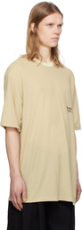 Song for the Mute Beige 'Coordinates' Oversized T-shirt