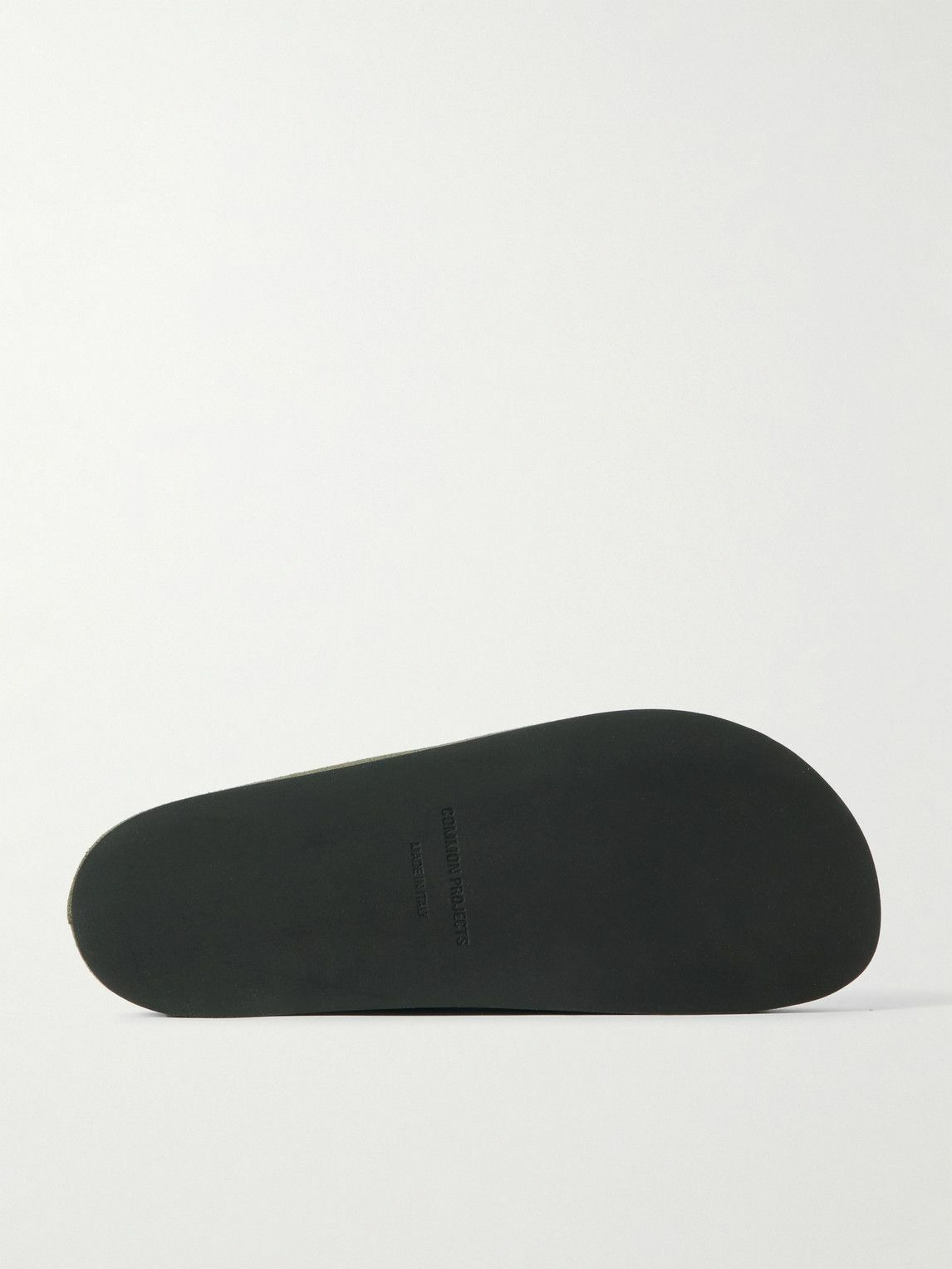 Common Projects - Logo-Debossed Suede Clogs - Green