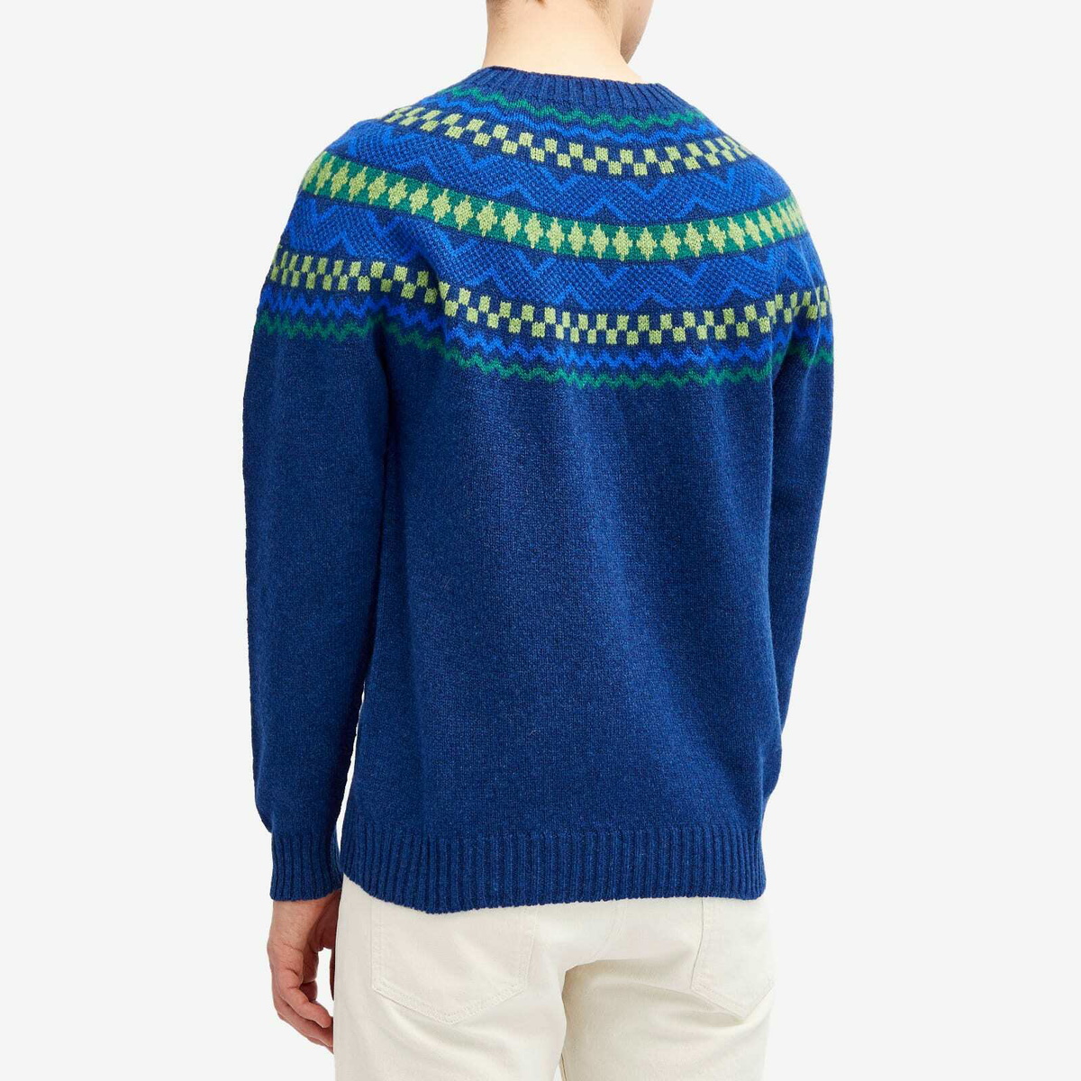 Country Of Origin Men's Soho Fairisle Knit Jumper in Cosmic