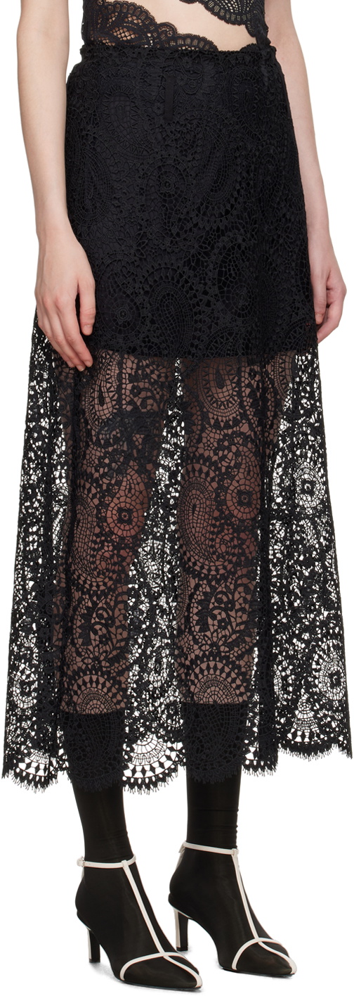 Beaufille SSENSE Exclusive Black Dion Midi Skirt