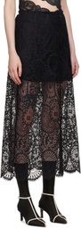 Beaufille SSENSE Exclusive Black Dion Midi Skirt