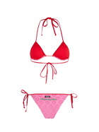 MC2 Saint Barth Woman Terry Embossed Triangle Bikini Maleah With Patches | Beepy Bella Special Edition