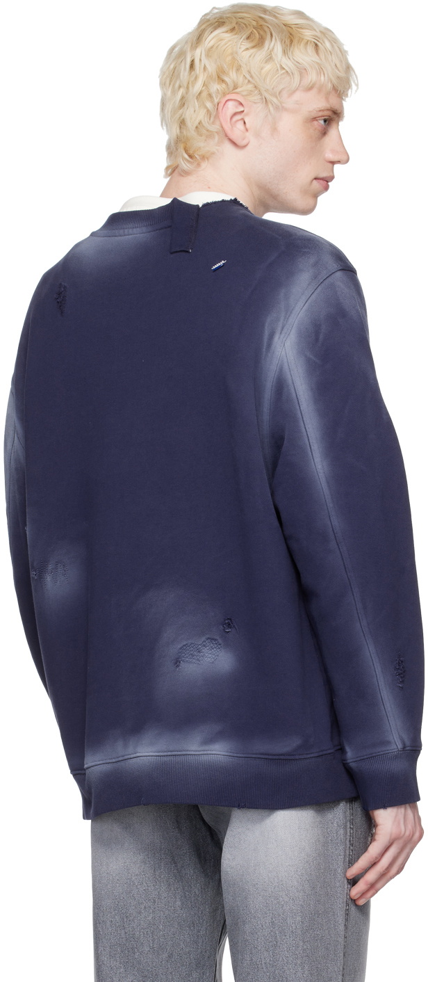 ADER error Navy Sollec Sweatshirt ADER error