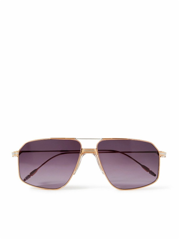 Photo: Jacques Marie Mage - Jagger Aviator-Style Gold- and Silver-Tone Sunglasses