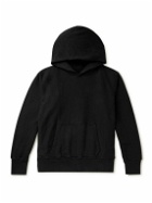 Les Tien - Garment-Dyed Cotton-Jersey Hoodie - Black