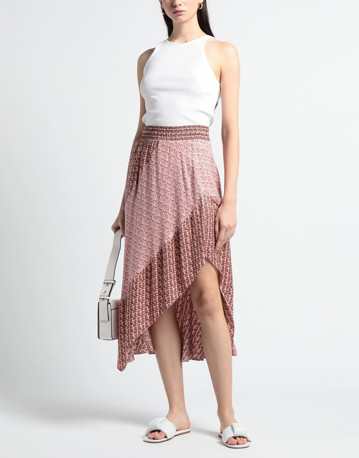 Maje Womens Midi skirt Blush