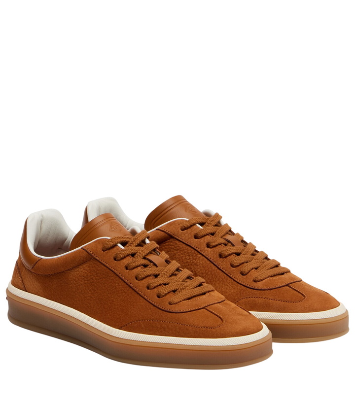 Photo: Loro Piana Tennis Walk leather sneakers