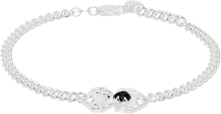 Photo: Stolen Girlfriends Club Silver Onyx Spider Bracelet