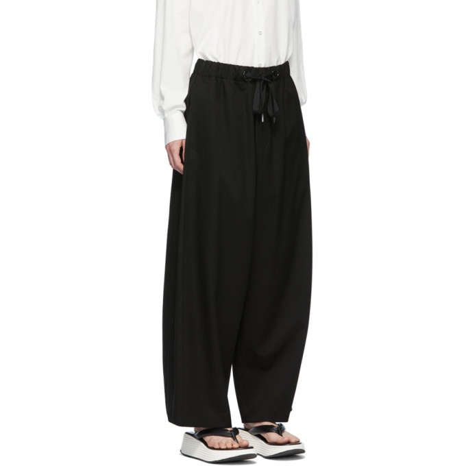 Fumito Ganryu Black Wide Relaxed Lounge Pants