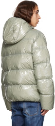 Dsquared2 Gray Hooded Down Jacket