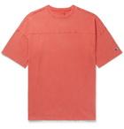 CHAMPION - Logo-Appliquéd Cotton-Jersey T-Shirt - Orange