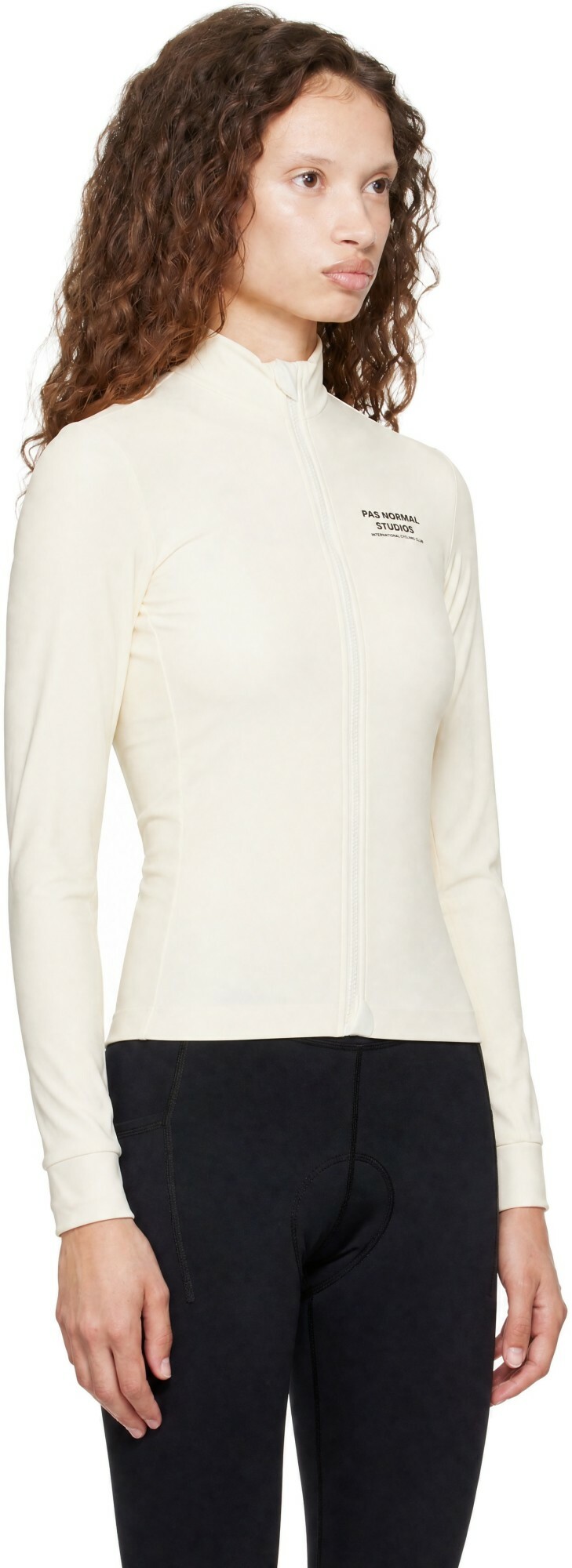 Pas Normal Studios Off-White Mechanism Long Sleeve Cycling Jersey