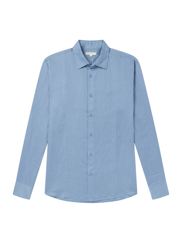 Photo: Onia - Linen and Lyocell-Blend Shirt - Blue