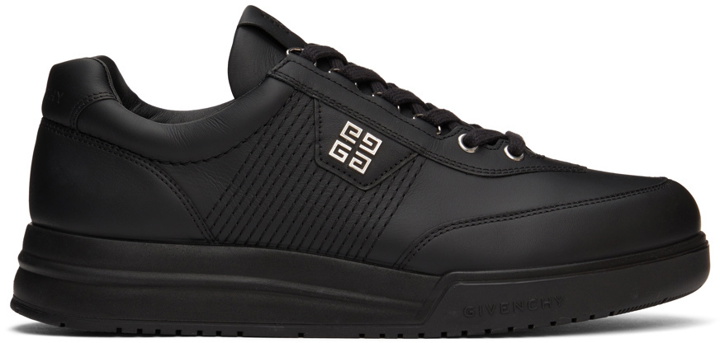 Photo: Givenchy Black Leather 4G Sneakers