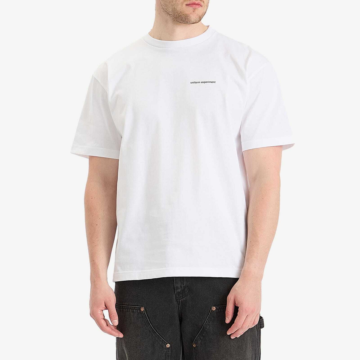 Uniform Experiment Men's Code Logo T-Shirt in White
