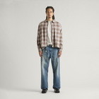 END. Worn Established LS T-shirt in Washed Grey