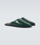 Fear of God Croc-effect leather mules