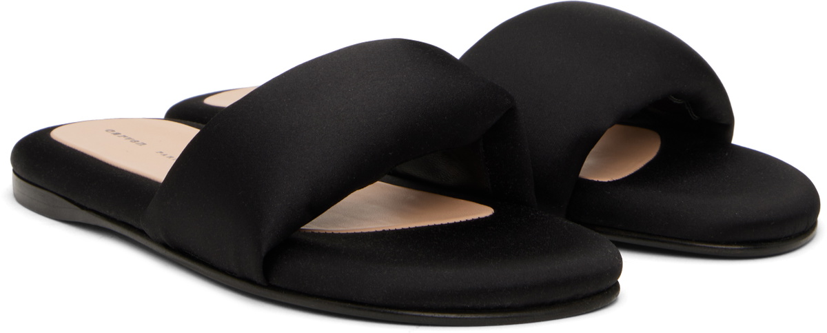 Carven Black Garnier Padded Slides