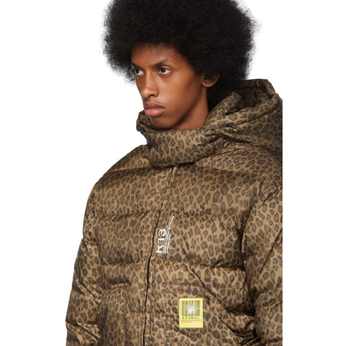 Leopard down jacket best sale