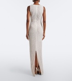 Rachel Gilbert Ruby embellished gown