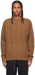 Moncler Tan Mohair & Alpaca Sweater