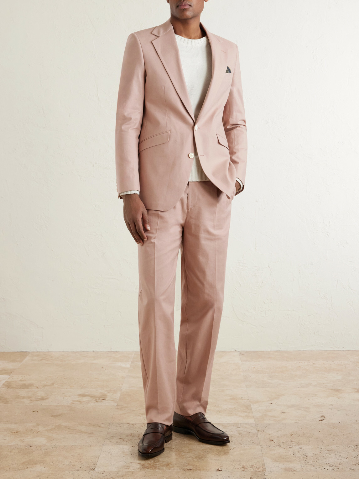 Favourbrook - Cooper Linen-Blend Suit Jacket - Pink
