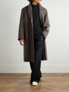 LEMAIRE - Knitted Hoodie - Brown