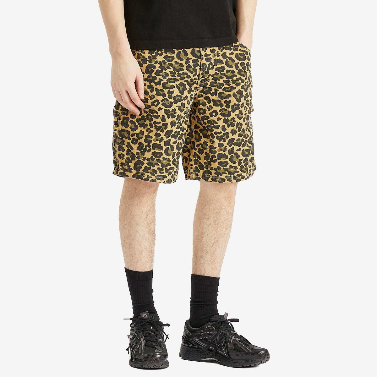Stan Ray Men's Big Job Shorts in Leopard Camo
