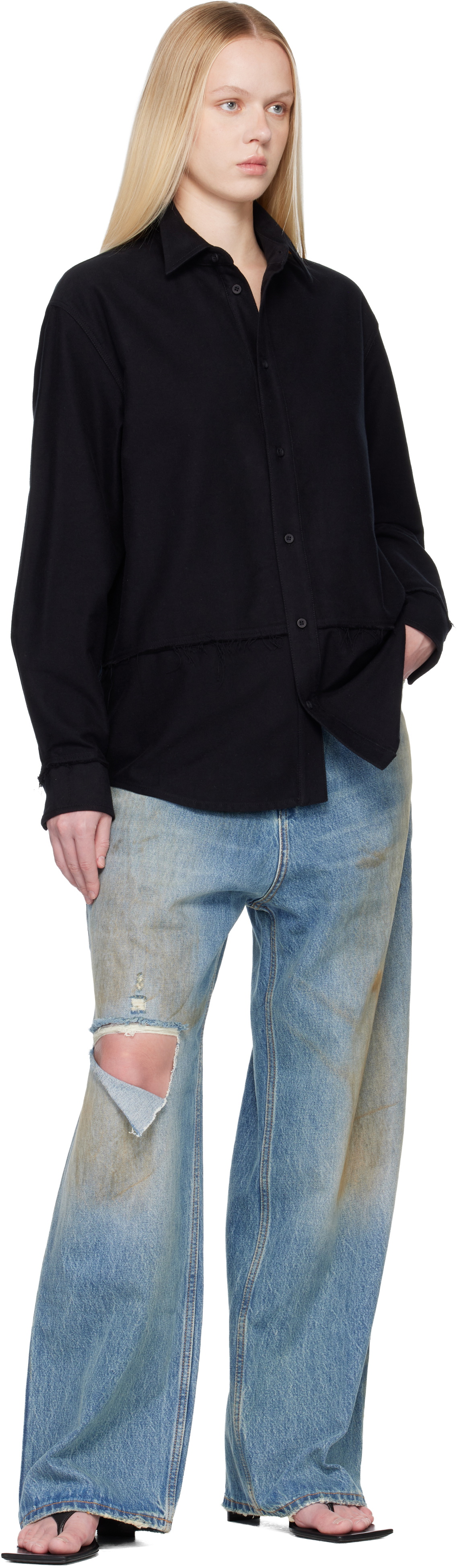 032c Black Workday Flannel Shirt