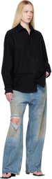 032c Black Workday Flannel Shirt