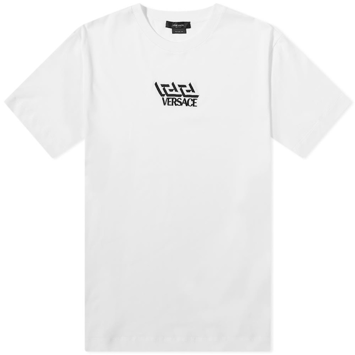 Photo: Versace Geometric Greek Logo Tee