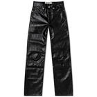 Our Legacy Women's Linear Moto Faux Leather Pants in Black