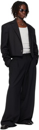 LU'U DAN Black Slashed Blazer