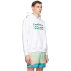 Casablanca White Laurel Hoodie