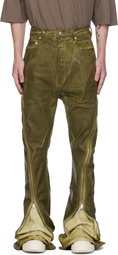Rick Owens DRKSHDW Green Porterville Bolan Banana Jeans