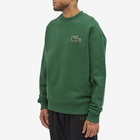 Lacoste Men's Robert Georges Core Crew Sweat in Green