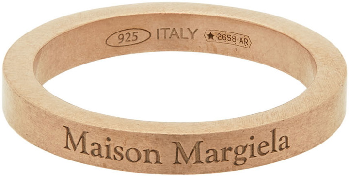 Photo: Maison Margiela Rose Gold Semi Polished Ring