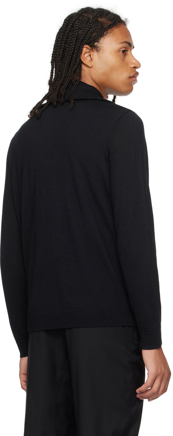 Emporio Armani Navy Half-Zip Sweater
