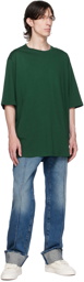 Balmain Green Printed T-Shirt