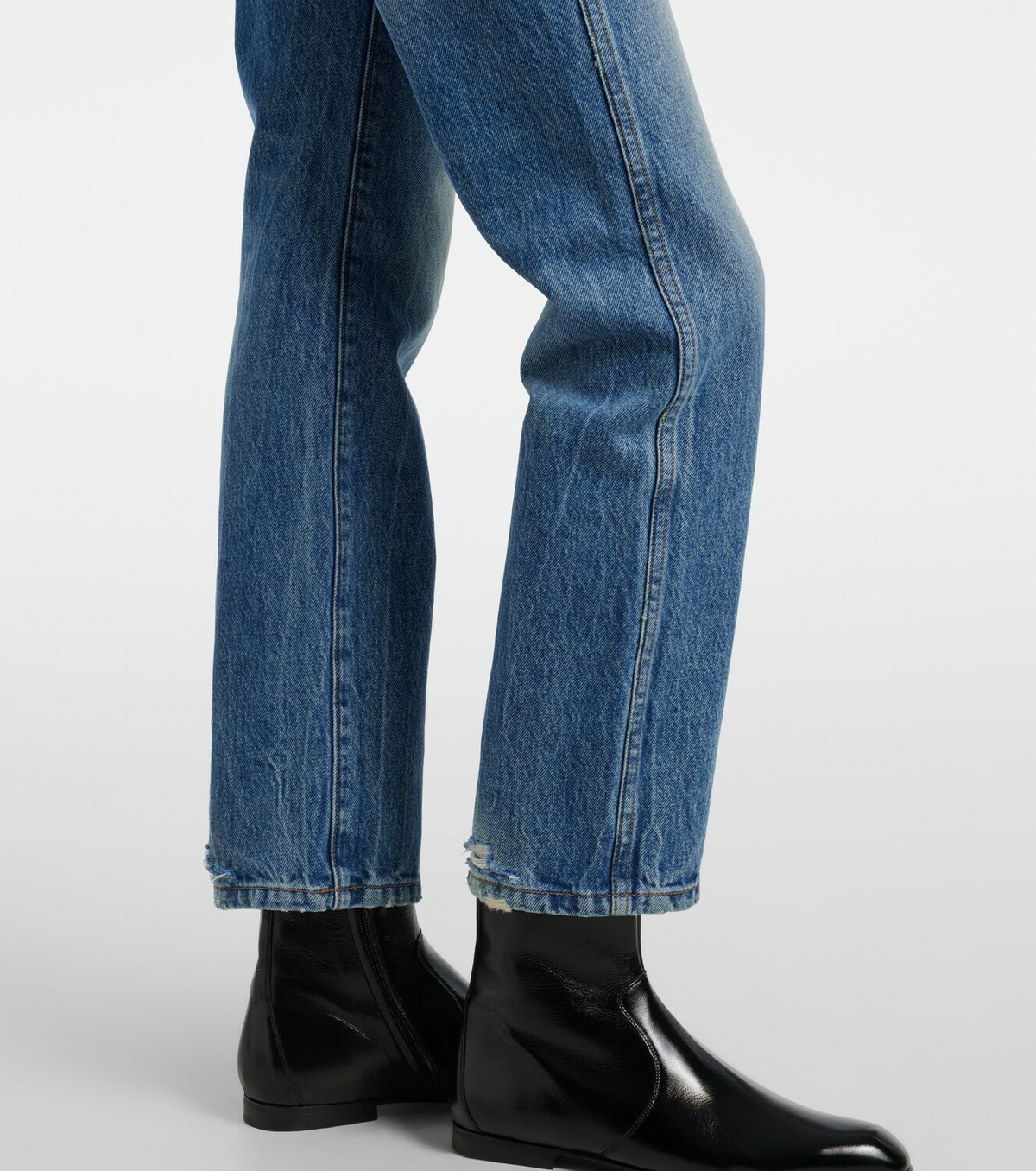 Khaite Finley cropped straight jeans