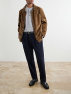 Hartford - Straight-Leg Wool-Blend Trousers - Blue