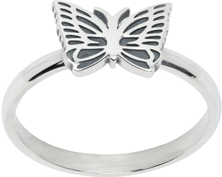 silver papillon